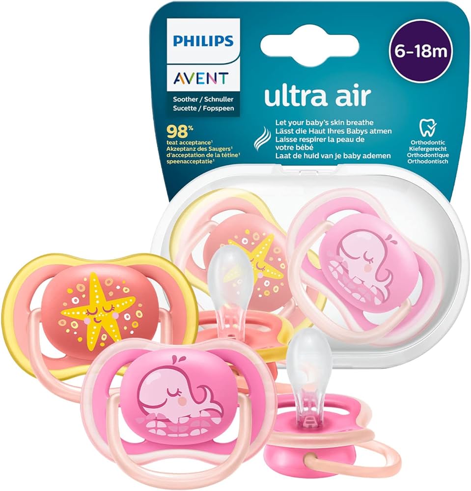 Ultra Air Soother 2 Pack  Soother for Babies Aged 6-18 Months - MazenOnline