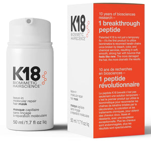 K18 - Leave-In Molecular Hair Mask - Repairs Dry or Damaged Hair | MazenOnline