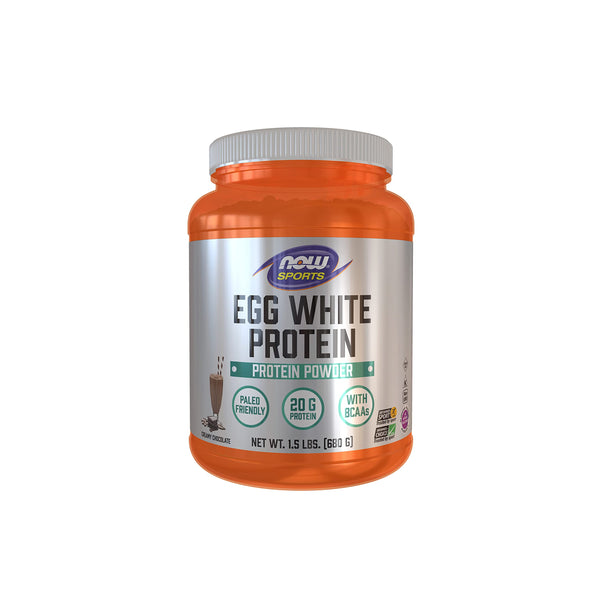 Now - Egg White Protein - Informed Sport Certified Rich Chocolate 1.5 lbs | MazenOnline