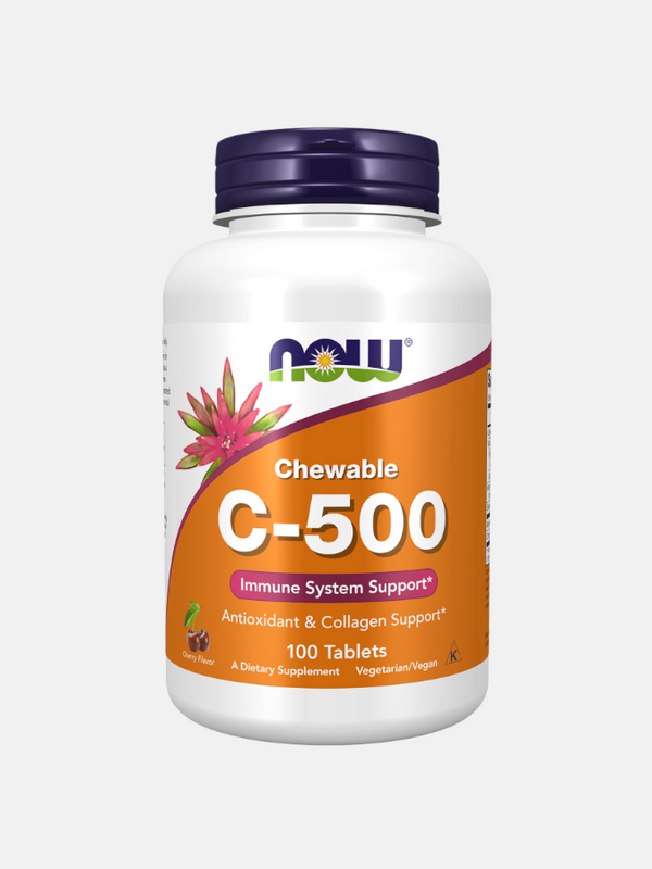 Now - Chewable Vitamin C-500 Cherry | MazenOnline