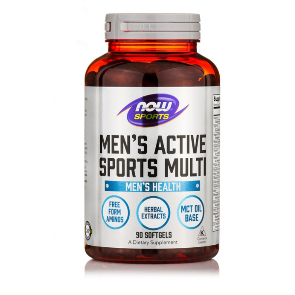 Now - Men's Active Sports Multi, 90softgels | MazenOnline