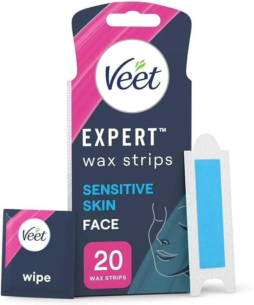 Expert Cold Wax Strips for Sensitive Skin Face/Facial