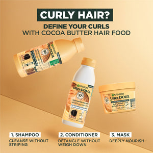 Garnier - Garnier Ultra Doux Cocoa Butter Vegan Hair Food Conditioner for curly hair | MazenOnline