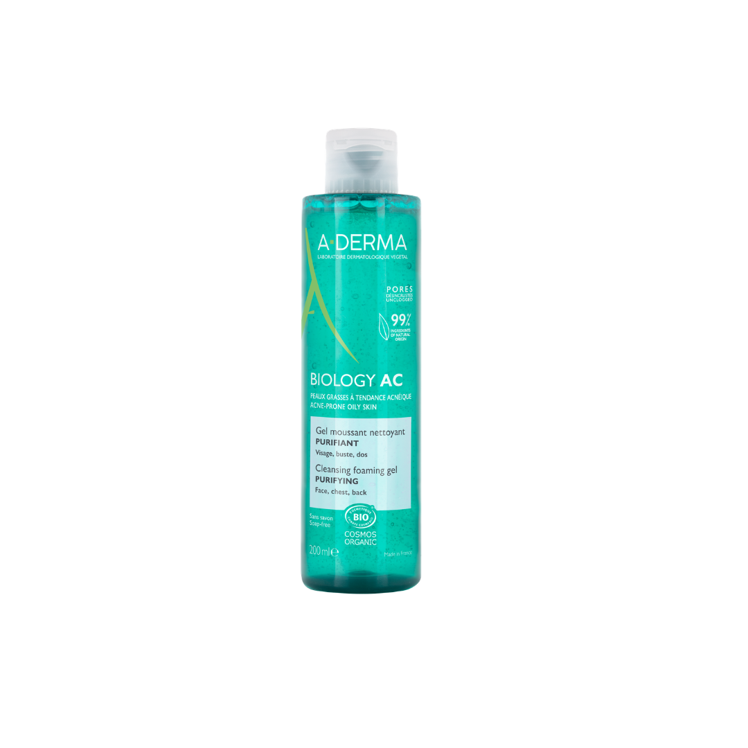 Aderma - Buy one A-Derma Biology AC Mattifying anti-blemish global treatment and get a FREE 200ml Biology AC Purifying foaming gel | MazenOnline
