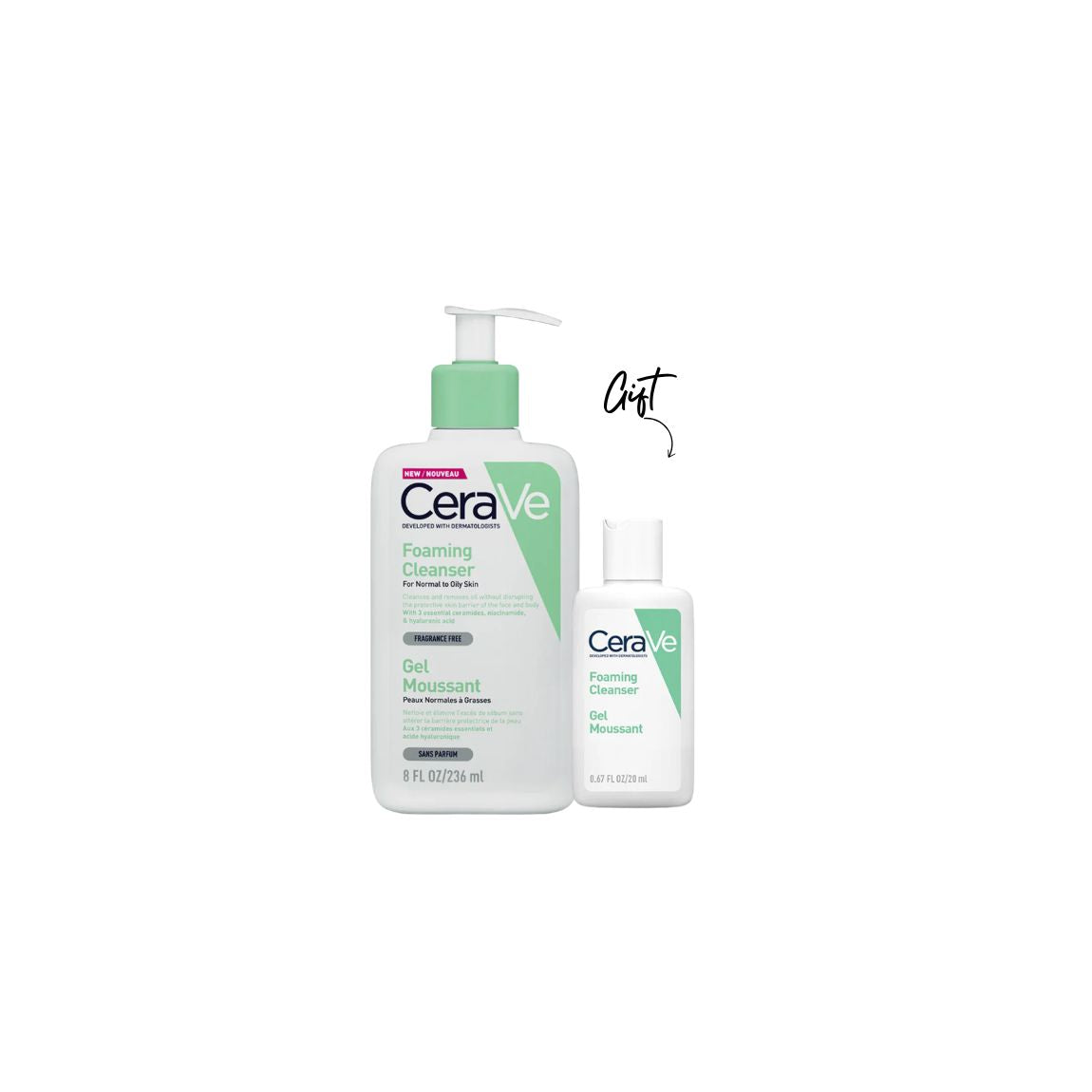 Foaming Cleanser for Normal to Oily Skin with Hyaluronic Acid + Gift - MazenOnline