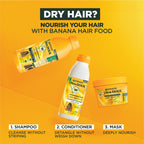 Garnier - Garnier Ultra Doux Banana Vegan Hair Food 3in1 Mask for dry hair, Boosted with Vitamins C, E & F | MazenOnline