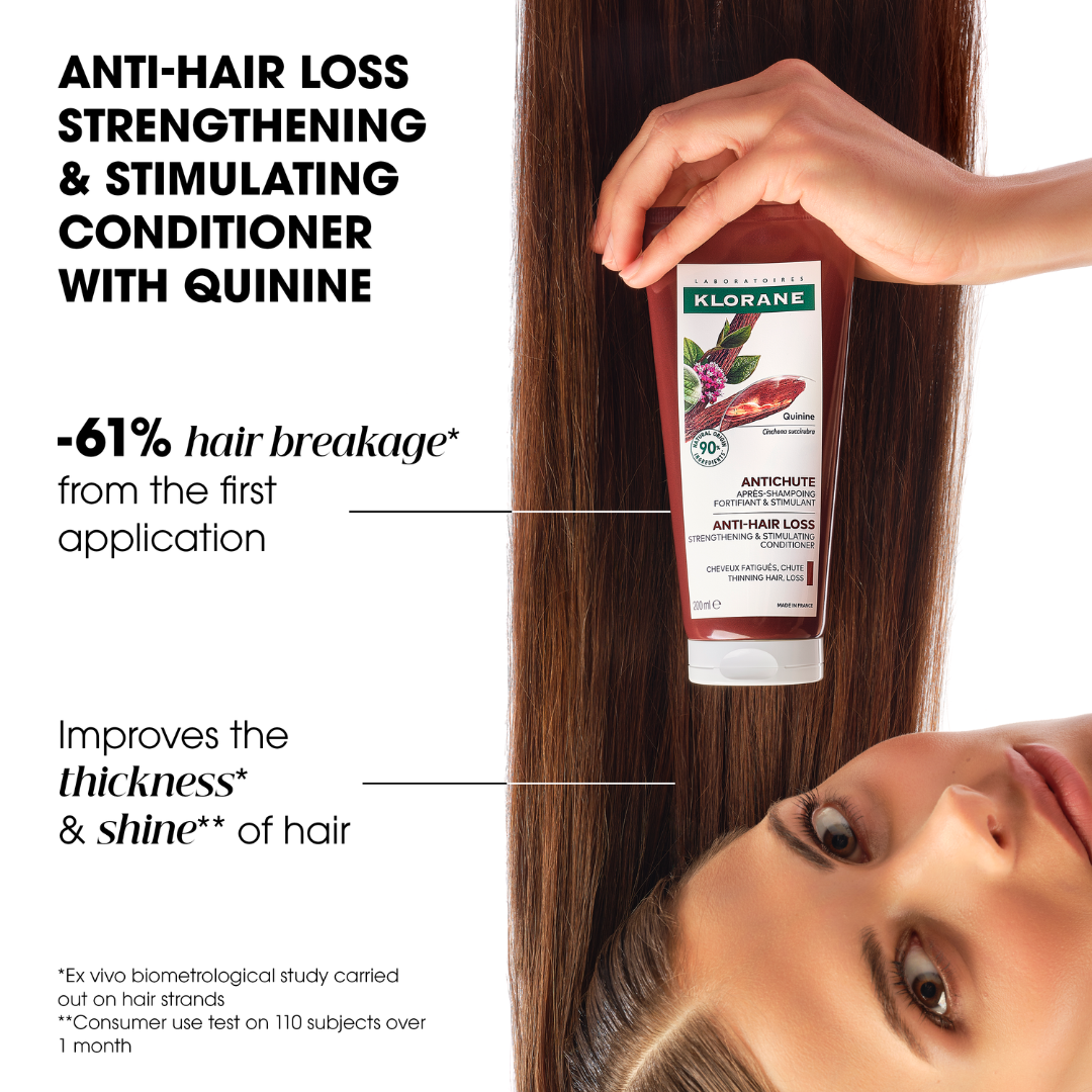 Klorane Fortifying Quinine Shampoo 200ml + Klorane Quinine Conditioner + Gift