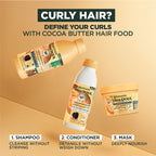 Garnier - Ultra Doux Cocoa Butter Vegan Hair Food 3in1 Mask for curly hair, Boosted with Vitamins C, E & F " | MazenOnline