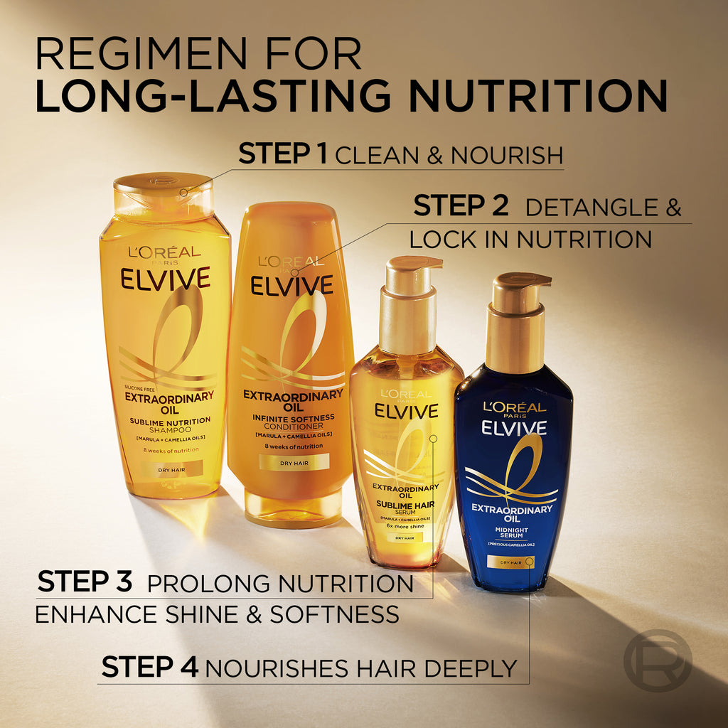Elvive Extraordinary Oil Midnight Serum - For Dry Hair