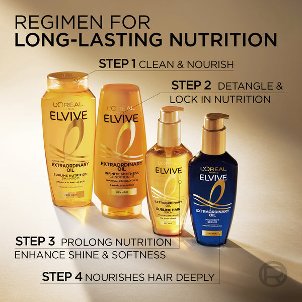 Elvive Extraordinary Oil Midnight Serum - For Dry Hair