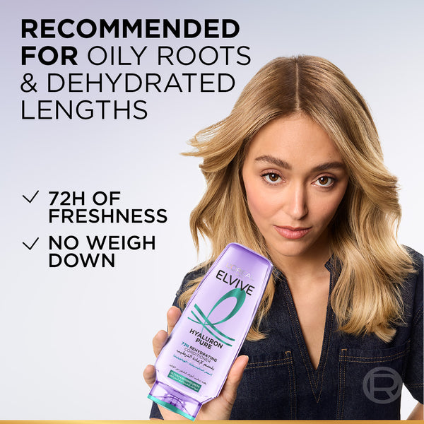 Hyaluron Pure 72h Rehydrating Conditioner for Oily Scalp & Dehydrated Lengths