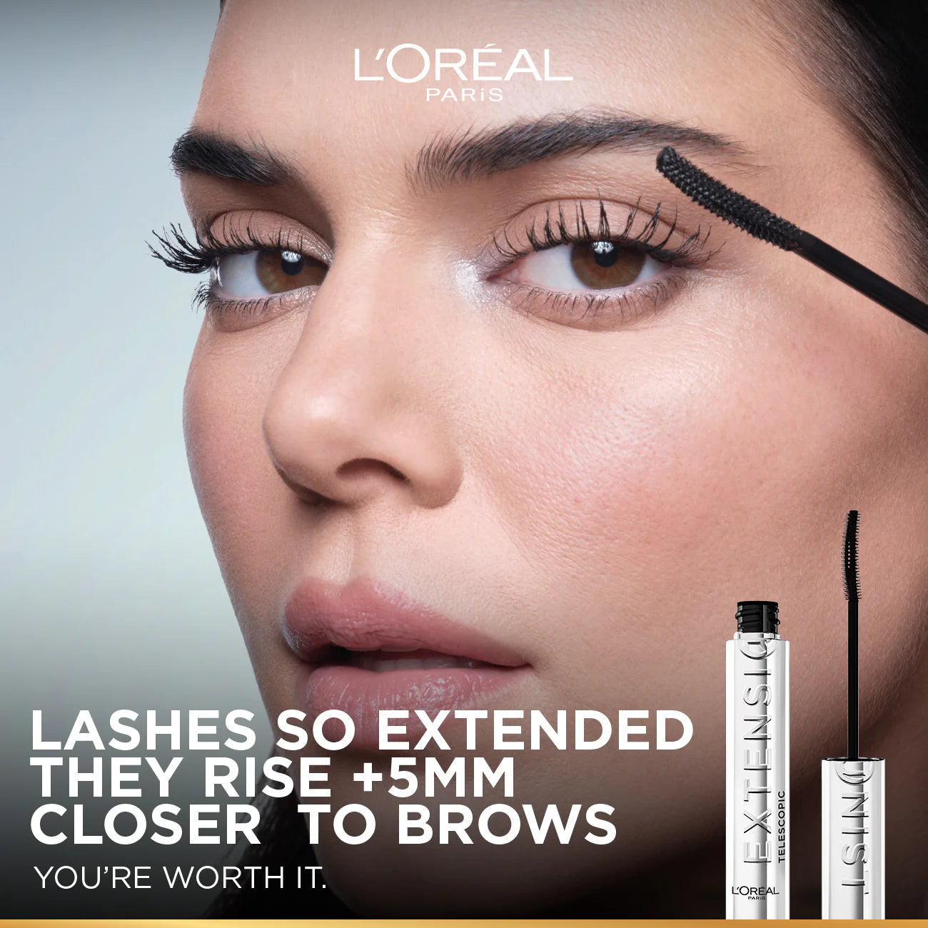 L'Oréal Paris - Telescopic Extensionist Mascara for 24H Long-Lasting Curl, Volume, and Exceptional Lengthening Eyelashes with Eyelash-Extension Effect | MazenOnline