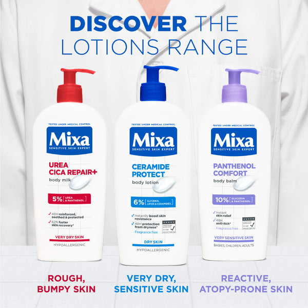 Mixa - Panthenol Comfort Body Lotion - Anti-Scratching Cream - For Dry Skin, Atopy Prone Skin and Eczema - | MazenOnline