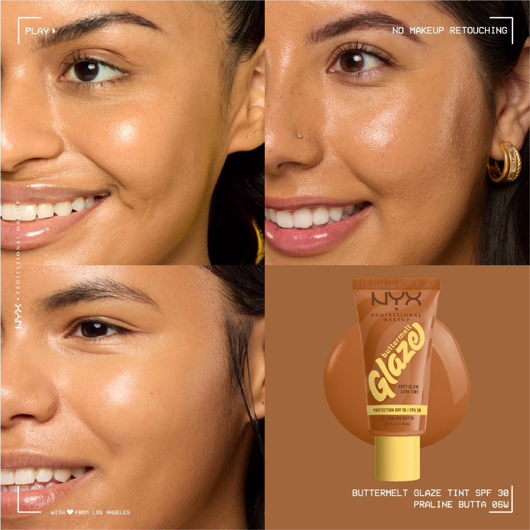NYX Professional Makeup - Buttermelt Glaze Soft Glow Skin Tint  SPF30, Foundation, 12H Wear | MazenOnline