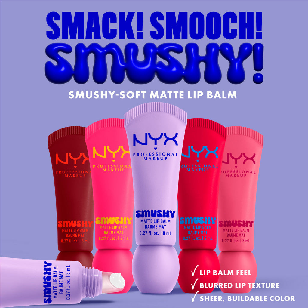NYX Professional Makeup - Smushy Matte Lip Balm, Soft Diffused Color, Matte Finish | MazenOnline
