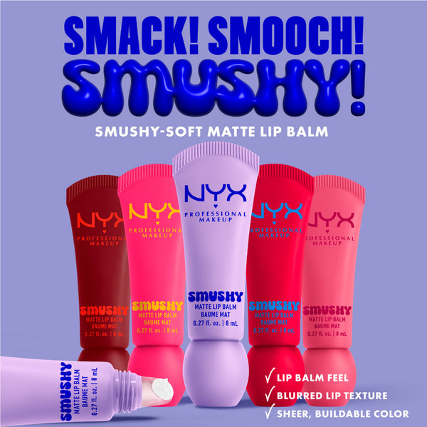 NYX Professional Makeup - Smushy Matte Lip Balm, Soft Diffused Color, Matte Finish | MazenOnline