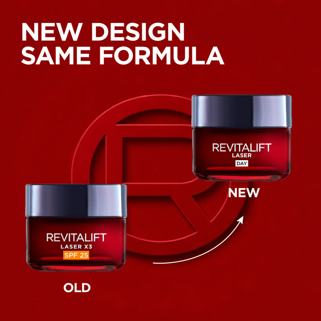 L'Oréal Paris - Revitalift Laser X3 Triple Action Anti-Aging Day Cream, to smooth Wrinkles, firm skin, and Brighten Complexion, SPF 25 | MazenOnline