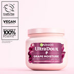 Garnier - Ultra Doux Grape Moisture - Deep Regenerative Mask for Dehydrated Hair. Hydrating Grape Water + Antioxidant Grapeseed Oil -- Paraben-Free, Vegan, Cruelty-Free | MazenOnline