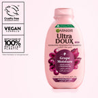 Garnier - Garnier Ultra Doux Grape Moisture - Hydrating Regenerative Shampoo for Dehydrated Hair. Hydrating Grape Water + Antioxidant Grapeseed Oil - Paraben-Free, Vegan, Cruelty-Free | MazenOnline