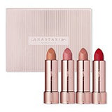 Deluxe Matte Lipstick Set - Peachy Nude, Hush Rose, Blush Brown, Roy - MazenOnline