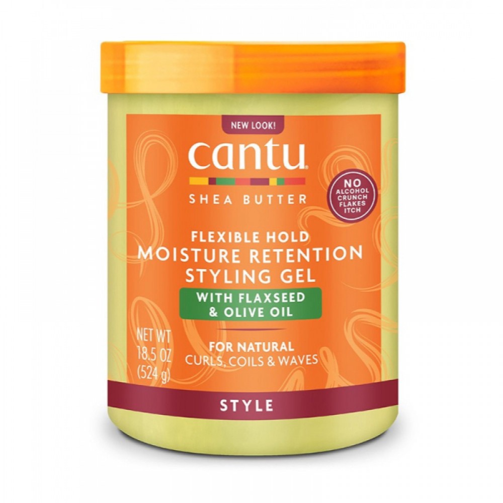 Cantu Care - Shea Butter Flexible Hold Moisture Retention Styling Gel With Flaxseed & Olive Oil | MazenOnline