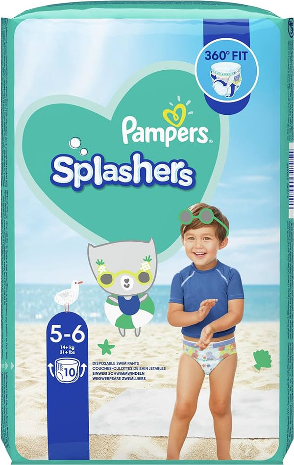 Pampers Splashers Baby Shark Edition Size 5-6, 14kg+ - MazenOnline
