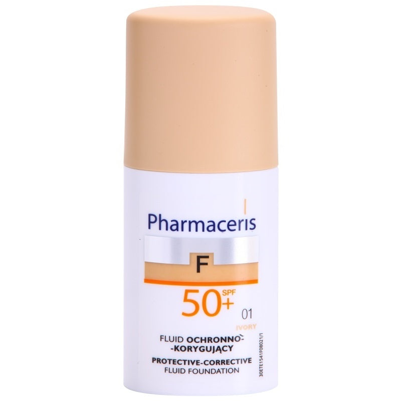 F-Fluid Foundation Protective High-Coverage Foundation SPF 50+ Shade 01 Ivory 30 Ml - MazenOnline