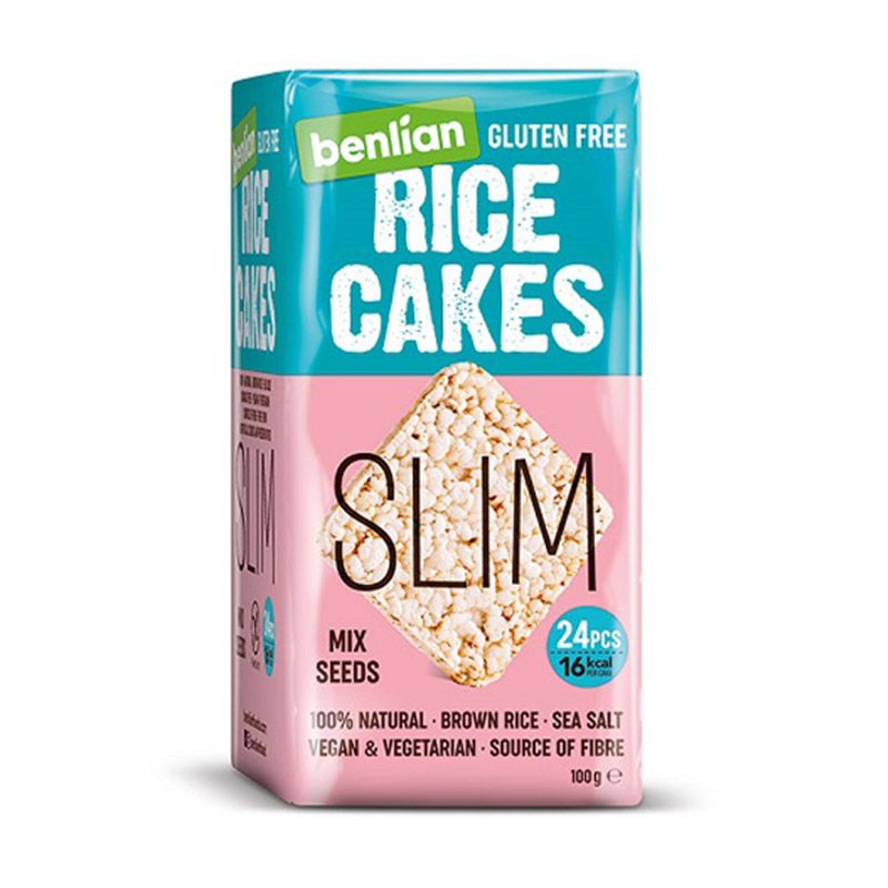 Slim Rice Cakes Mix Seeds 100g - MazenOnline Main image