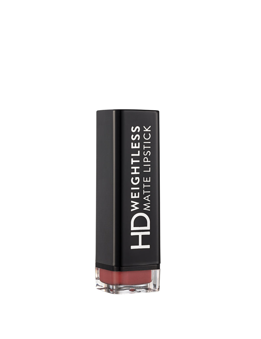 Flormar HD Weightless Matte Lipstick in a sleek tube with the cap removed, revealing the nude matte lipstick inside.
