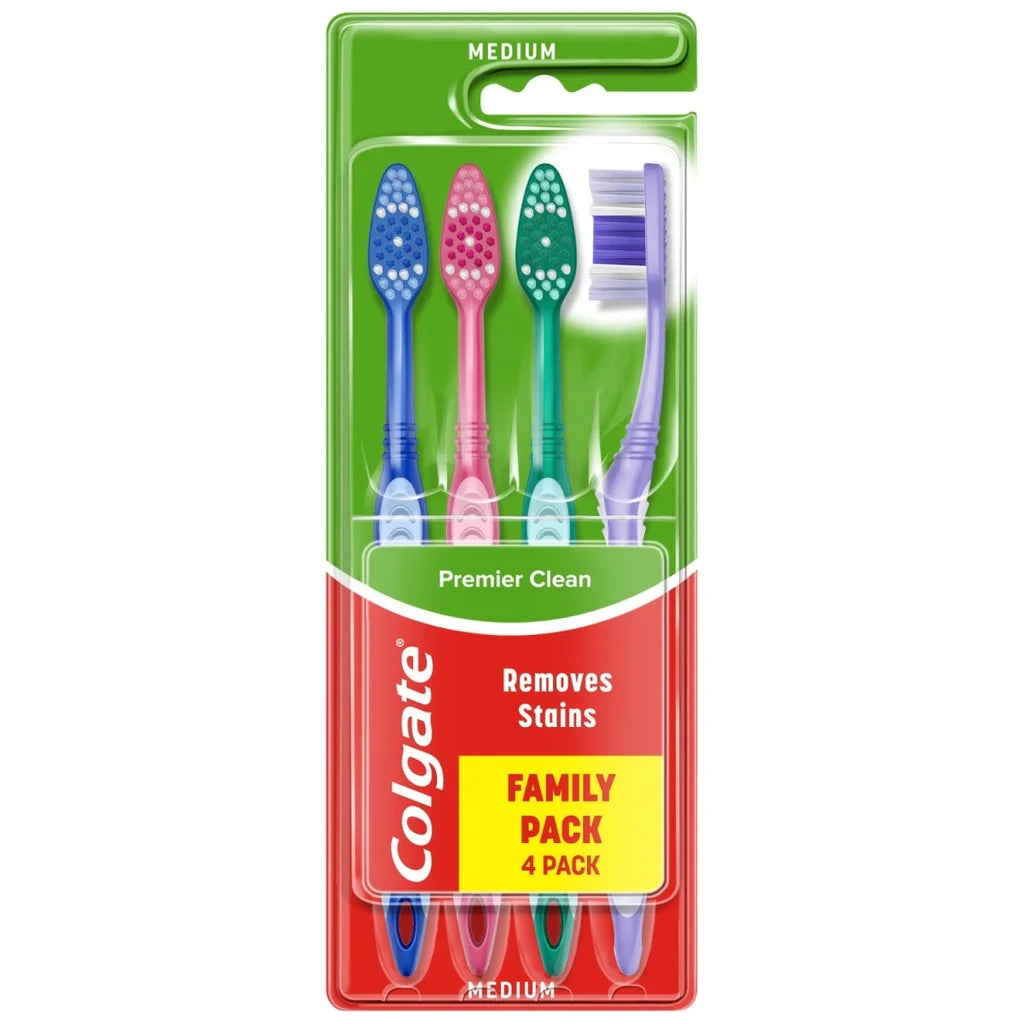 Colgate - Toothbrush Premier Clean 4 Pack | Mazenonline | #1 Online ...