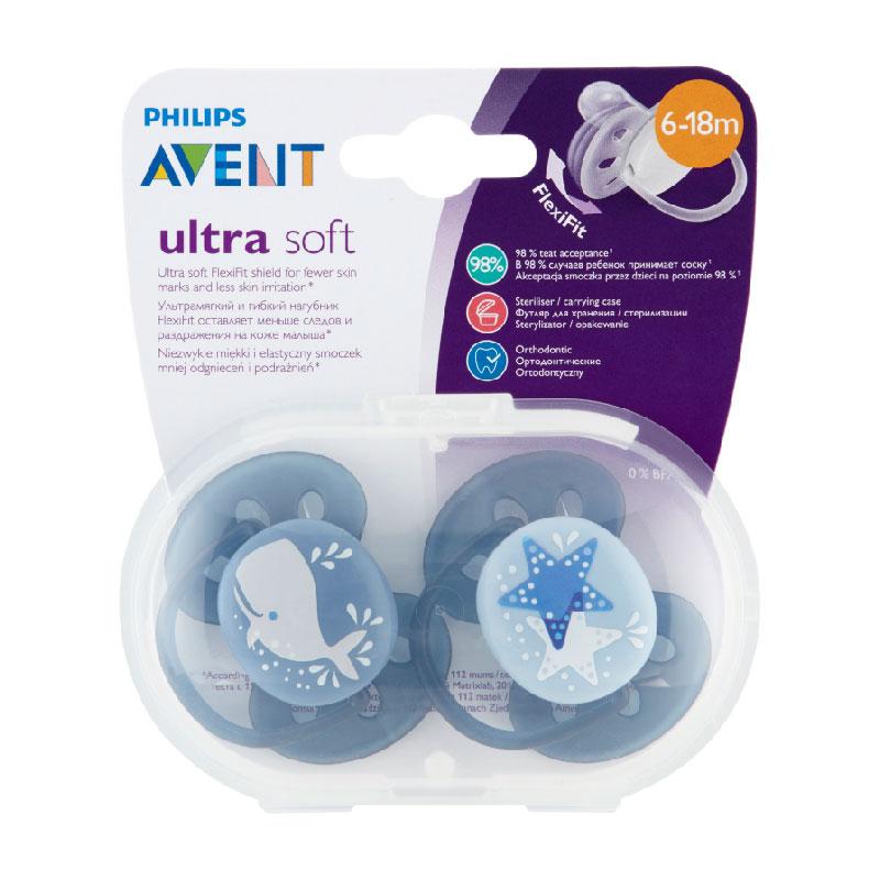 Ultra Soft Soother x2 Pack 6-18 Months - MazenOnline