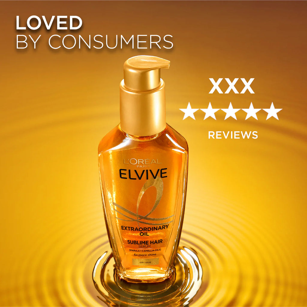 Extraordinary Hair Oil Treatment, Non-Sticky Serum For Dry Hair