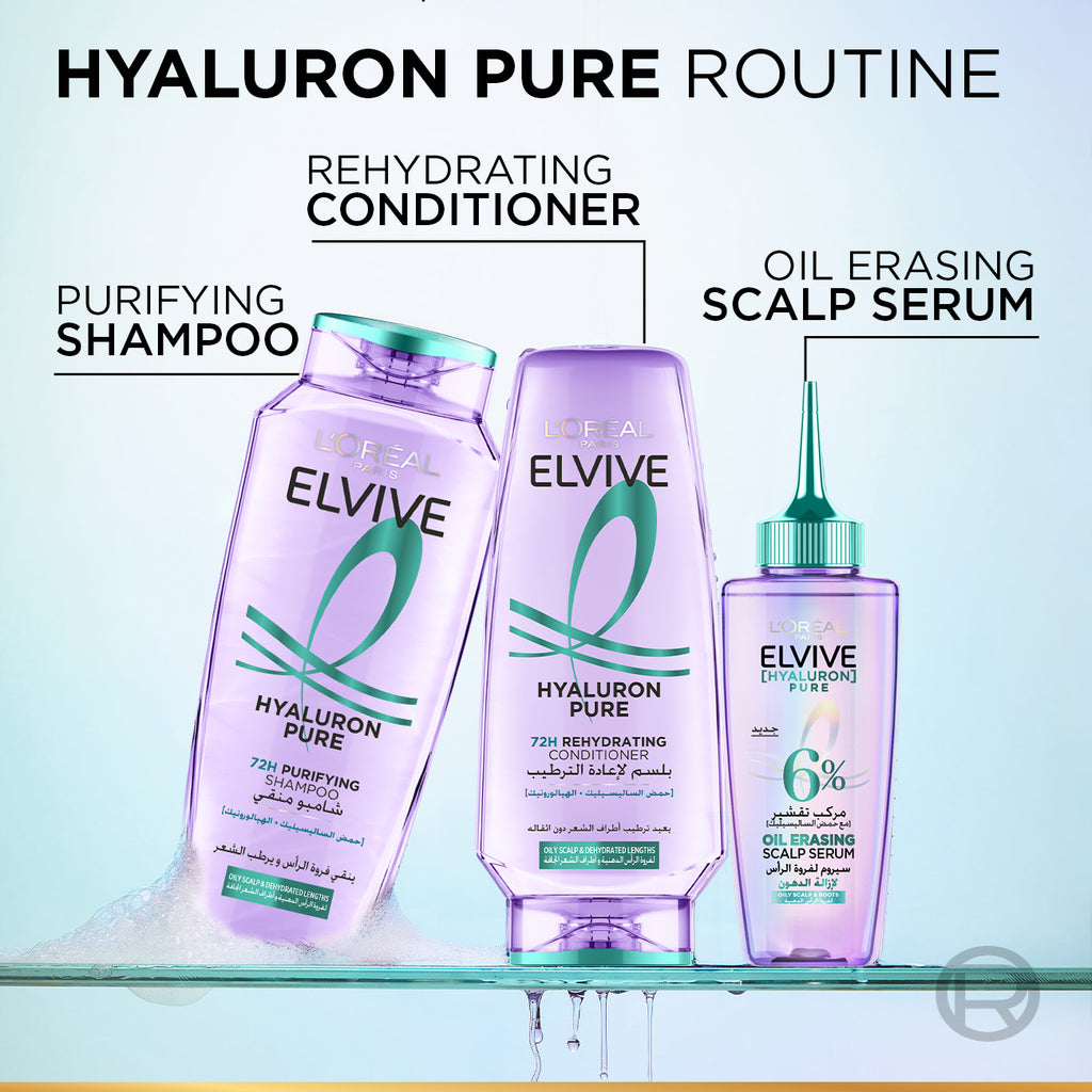 Hyaluron Pure Purifying Shampoo for Oily Roots And Dehydrated Length