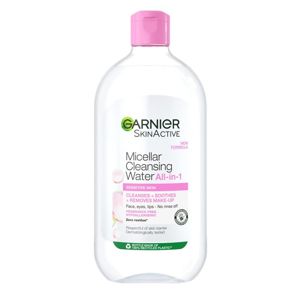 Garnier - Micellar Water Facial Cleanser and Makeup Remover Pink for Sensitive Skin | MazenOnline