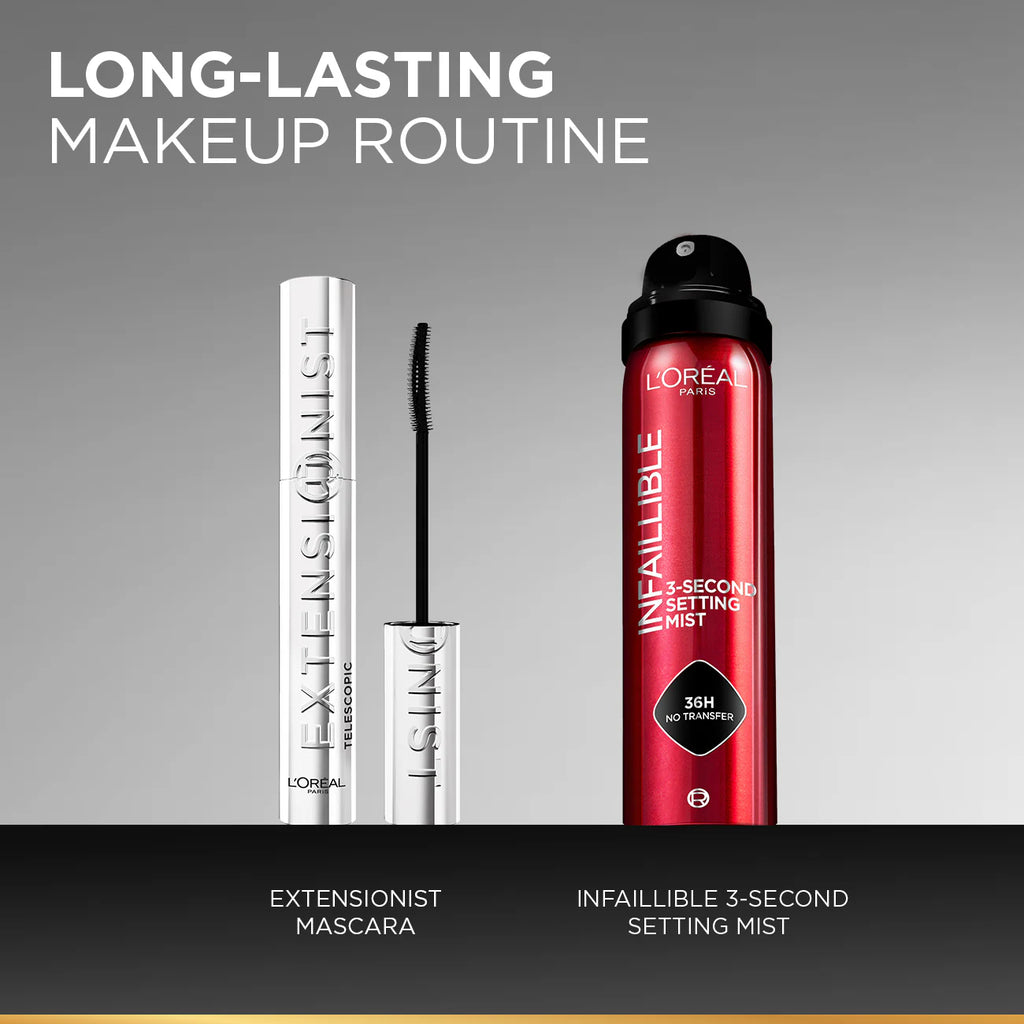 L'Oréal Paris - Telescopic Extensionist Mascara for 24H Long-Lasting Curl, Volume, and Exceptional Lengthening Eyelashes with Eyelash-Extension Effect | MazenOnline