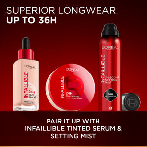 L'Oréal Paris - Infaillible 24H Power Glow Loose Powder in Mesh, Pore Blurring, Radiant Glow, and Hydrating Formula with 2 Shades, 9.5g. | MazenOnline