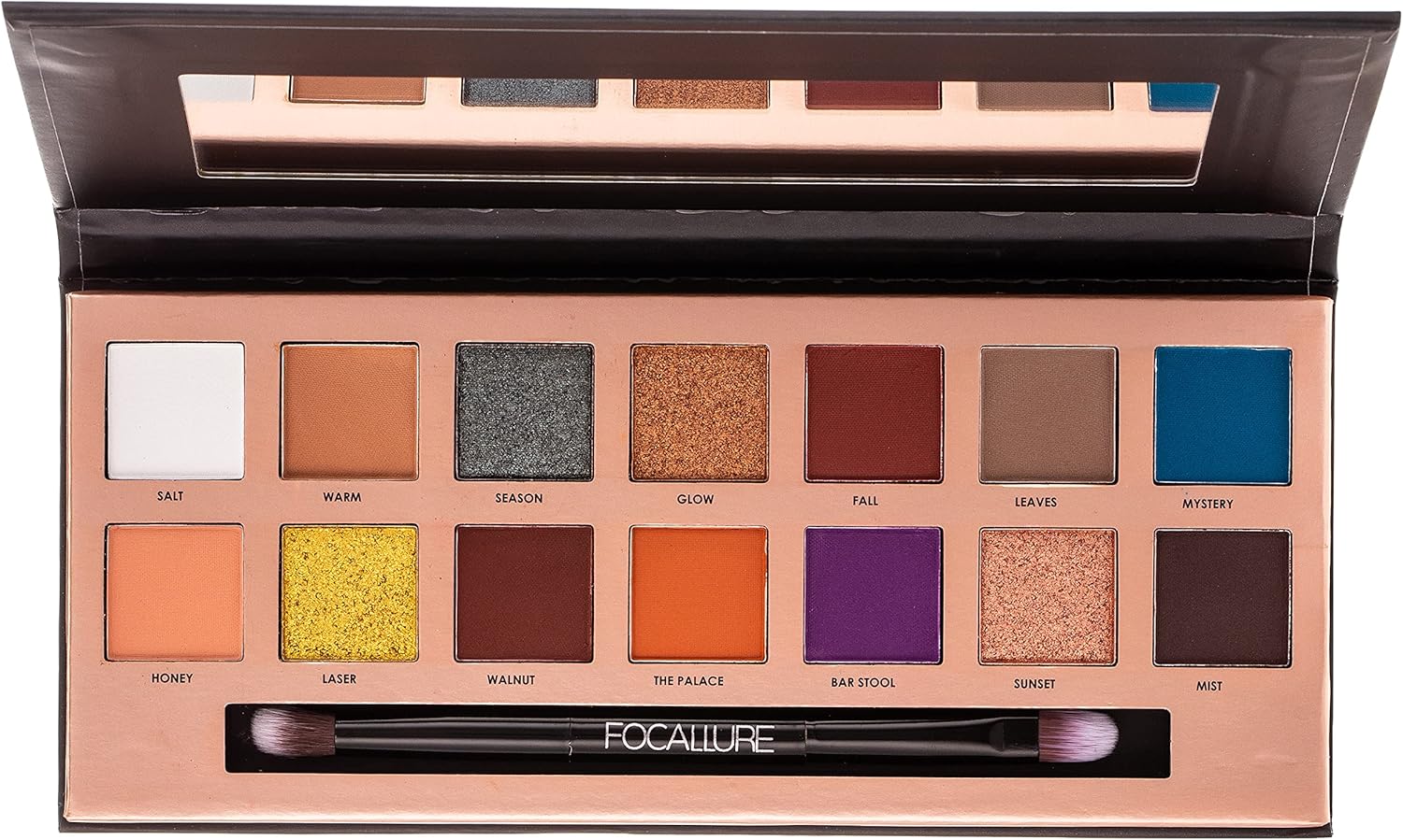 Focallure - Fourteen Color Eyeshadow With Mirror | MazenOnline