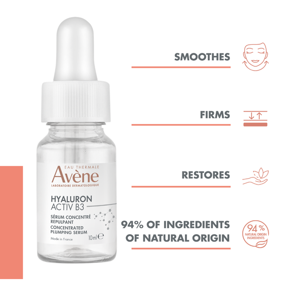 Buy Avène Radiance Vitamin Activ Cg Corrector serum & get a FREE 10ml Hyaluron activ B3 plumping serum