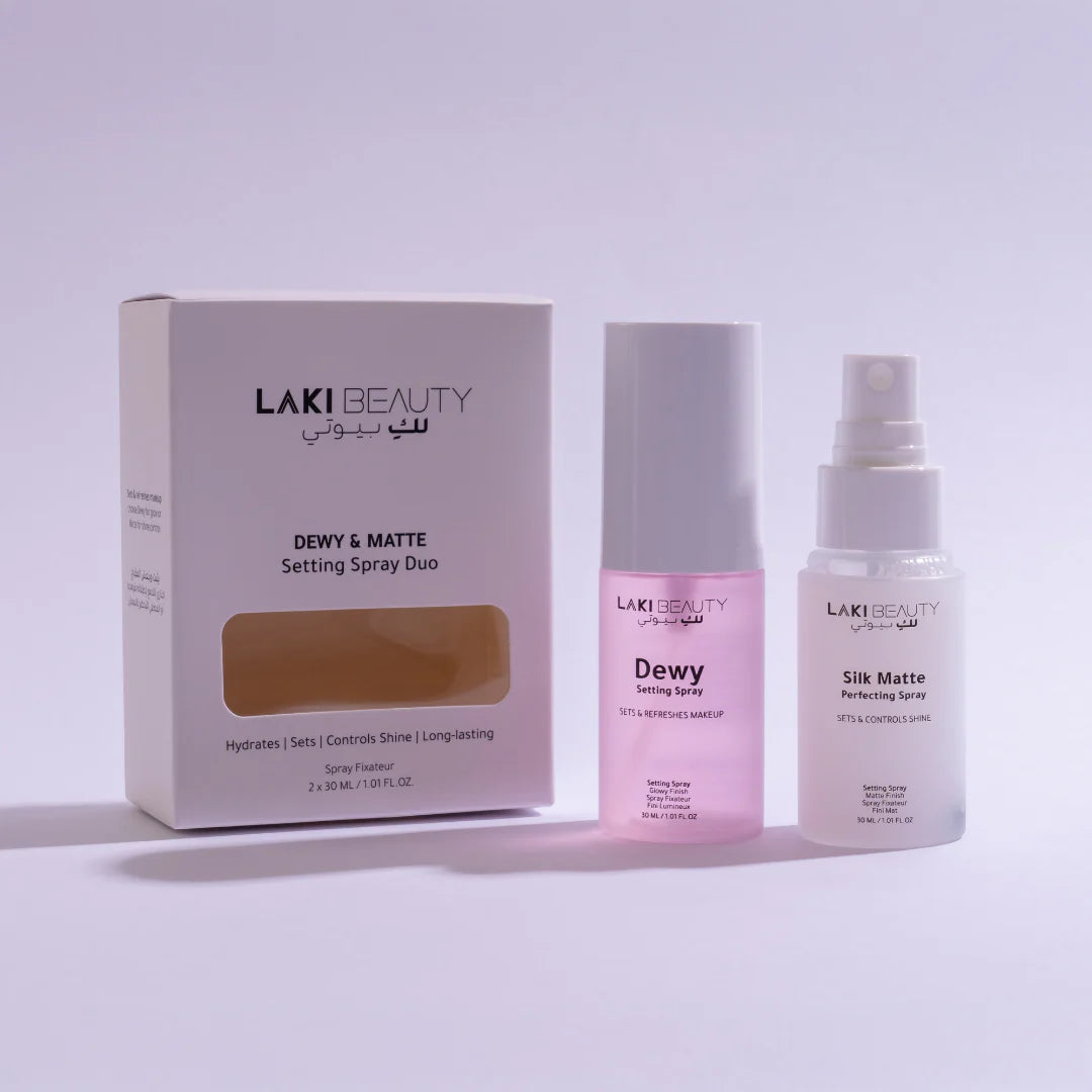 Laki Beauty - Dewy and Matte Setting Spray Duo | MazenOnline