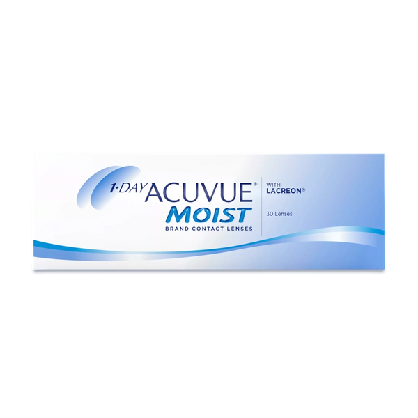 1-DAY ACUVUE MOIST contact lenses, 30 lens box