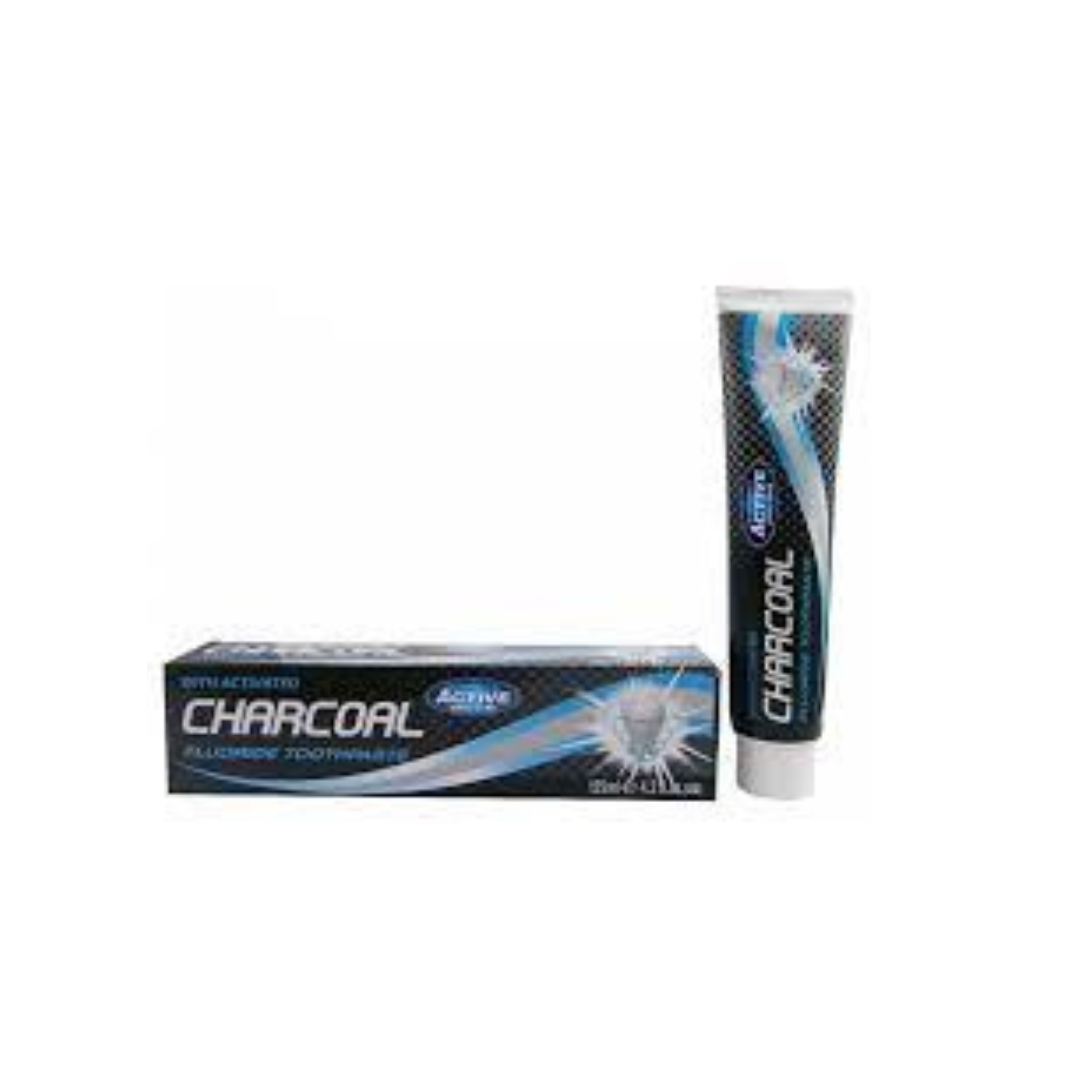 Active Charcoal Fluoride Toothpaste 125 Ml - MazenOnline
