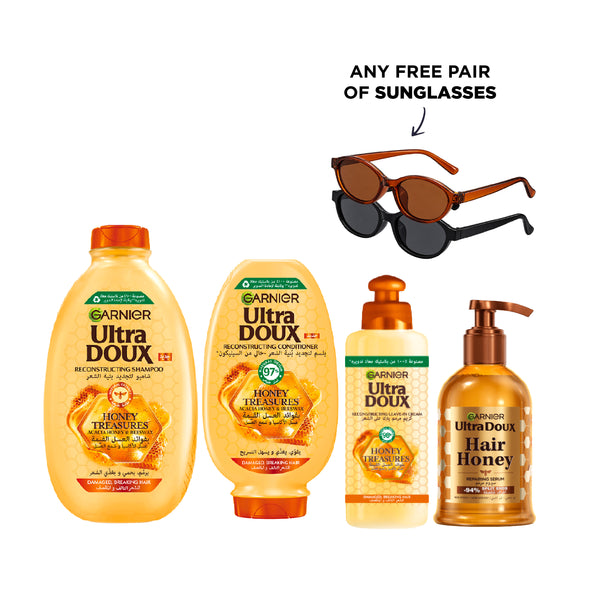 Honey Treasures Shampoo + Conditioner + Leave in + Serum