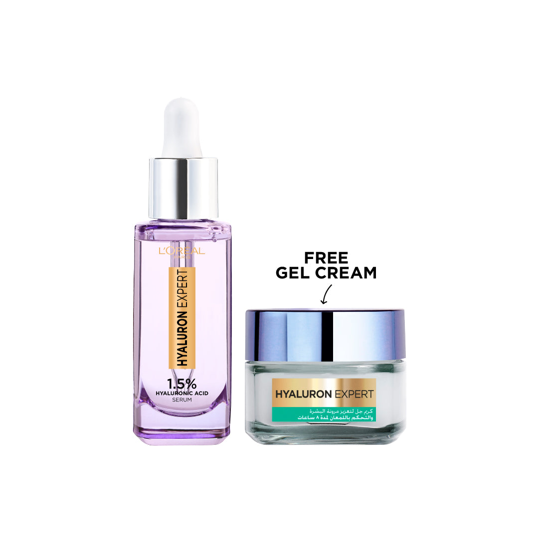 Hyaluron Expert Replumping Face Serum + Hyaluron Gel Cream - MazenOnline