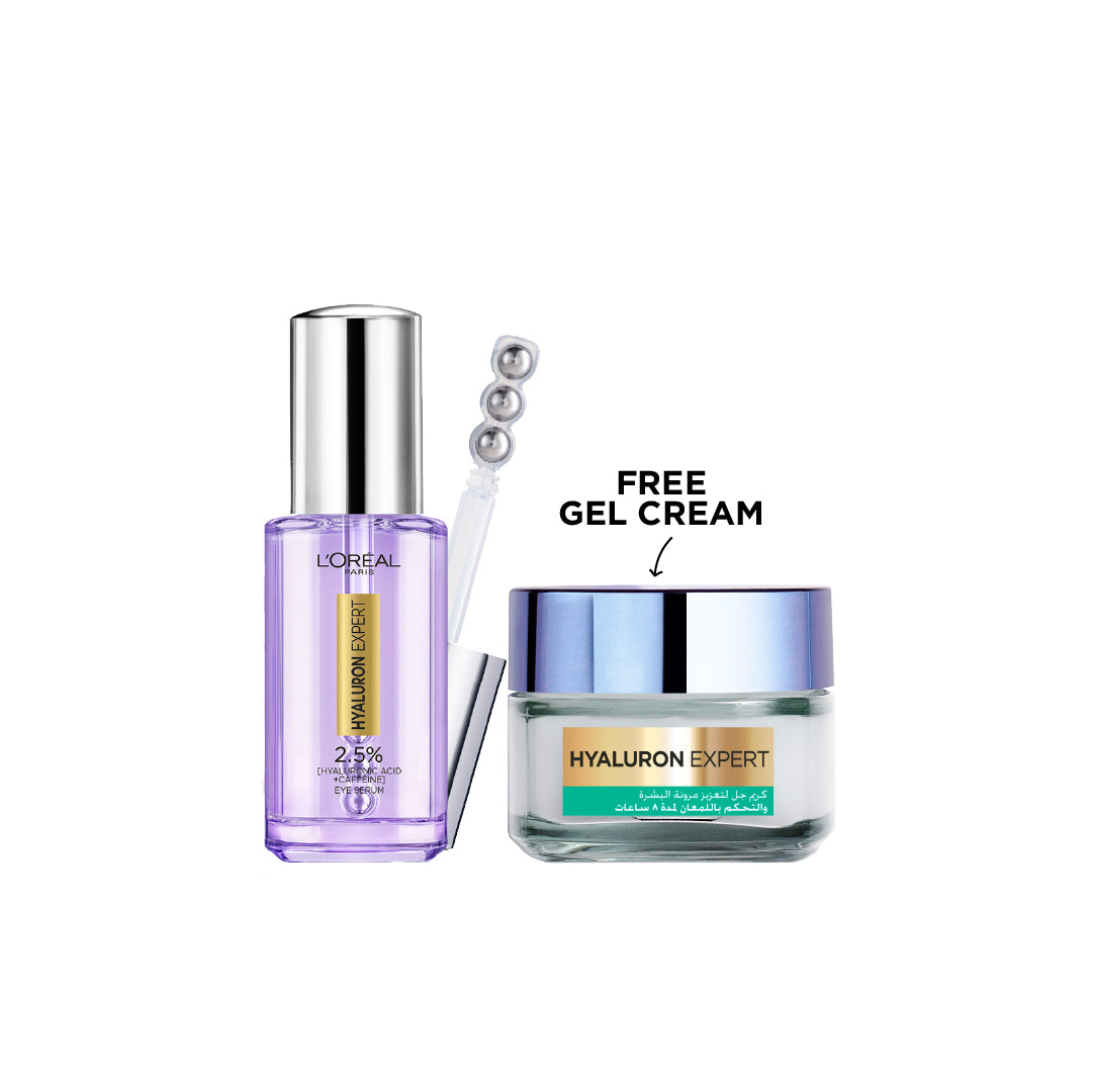 Hyaluron Expert Eye Serum + Hyaluron Gel Cream - MazenOnline
