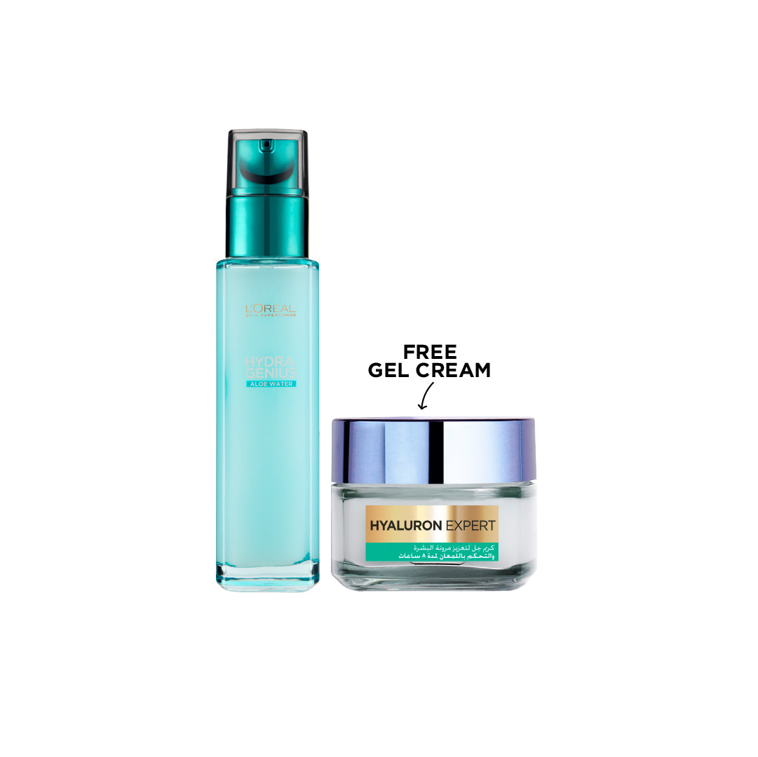 Hydra Genius, Water-Based Gel Facial Moisturiser + Hyaluron Gel Cream - MazenOnline