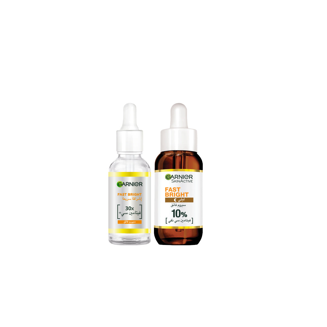 Garnier - Fast Bright Day + Night Serum | MazenOnline