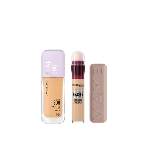 Lumi Matte Foundation + Instant Age Rewind Concealer + Moisturizing Serum Lipstick