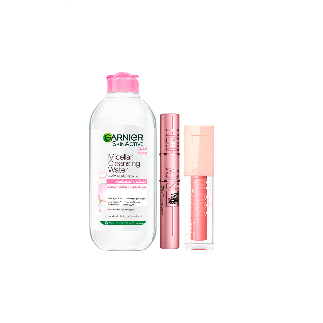 Classic Micellar Water + Lifter Gloss + Sky High