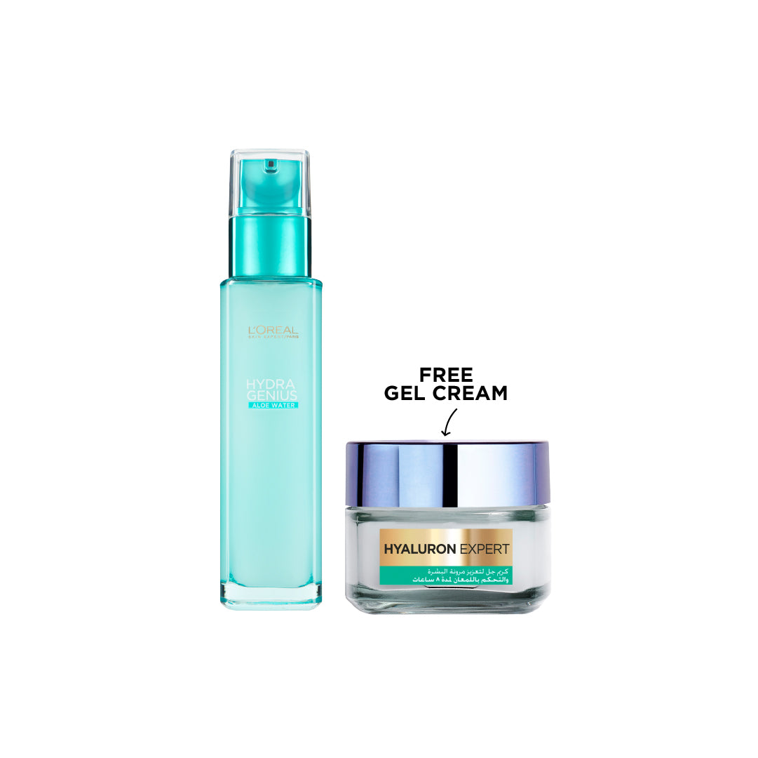 Hydra Genius, Water-Based Gel Facial Moisturiser + Hyaluron Gel Cream - MazenOnline
