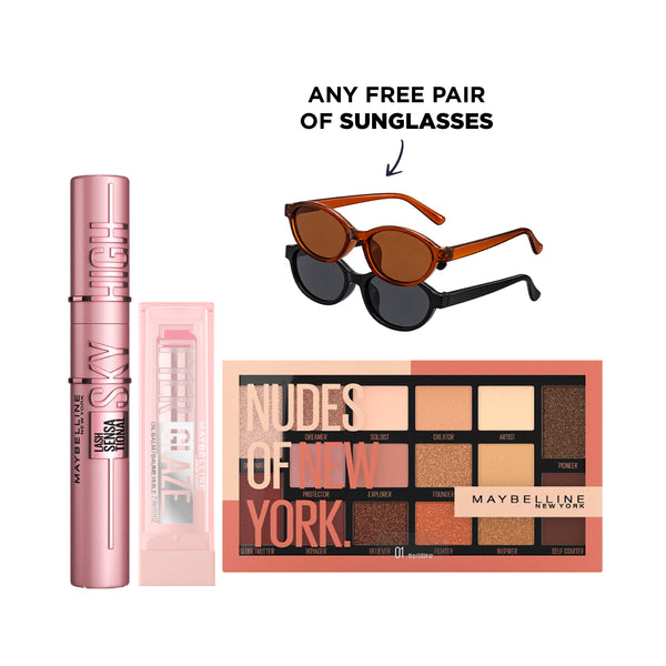 Nudes of New York Palette + Sky High Mascara + Lifter Glaze